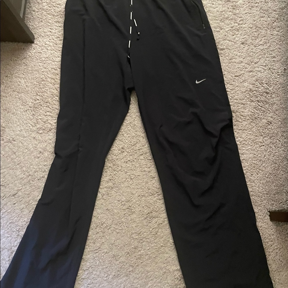 Pre own Mens nike Black running pants pockets draw string size XL - Picture 5 of 6